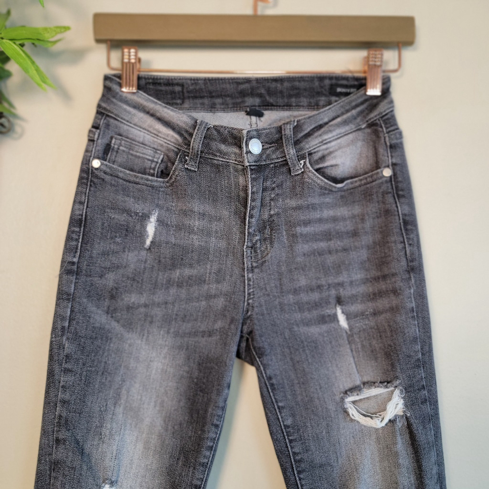 Judy Blue Skinny Fit High RiseDistressed Jegging Frayed Jeans 1 - Picture 5 of 12